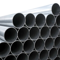 Stacked metallic cylinders, creating a patterned texture