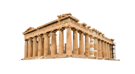 Ancient Parthenon temple a symbol of classical Greek architecture and history.