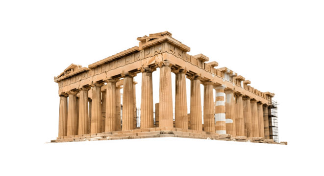 Ancient Parthenon temple a symbol of classical Greek architecture and history.