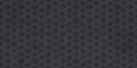 Raisin black yoga mat texture with arrow pattern for 3D design and rendering