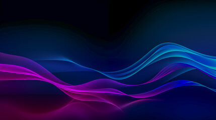 Abstract Vibrant Waves in Gradient Blue and Pink Tones for Moder