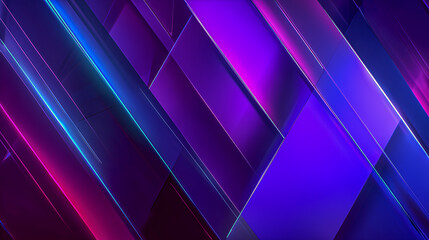 Futuristic Neon Abstract Background with Vibrant Geometric Shape