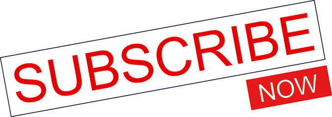 Subscribe Now Button PNG Transparent Background Illustration