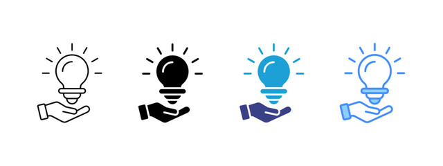 Idea  Collection icon set multiple style collection