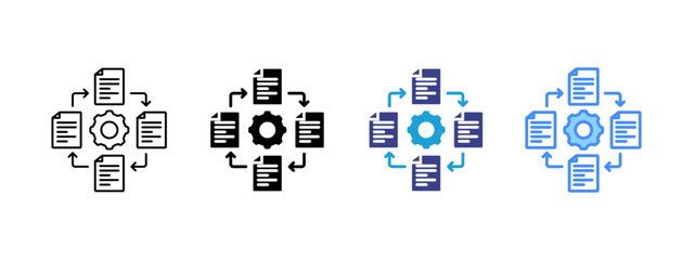 File Collection icon set multiple style collection