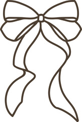 크리스마스 선물포장 리본 일러스트