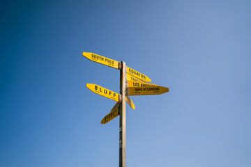 Looking up lighthouse signs