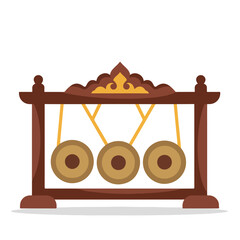Microstock of the bonang, a key instrument in indonesian gamelan, ideal for musicrelated designs seeking cultural and traditional elements.