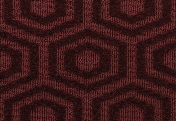 background texture of the carpet with hexagonal paving motif
