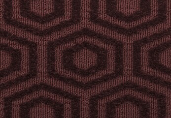 background texture of the carpet with hexagonal paving motif