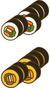 kimbap illustration