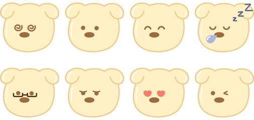 gummy doggy face set