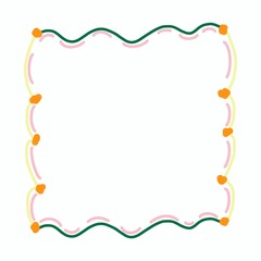 Pastel cloud photo frame 