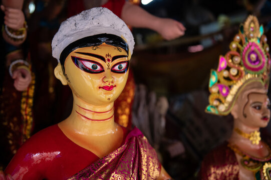 Goddess Durga idol for Durga Puja
