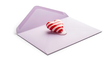 Heart Candy in Open Envelope