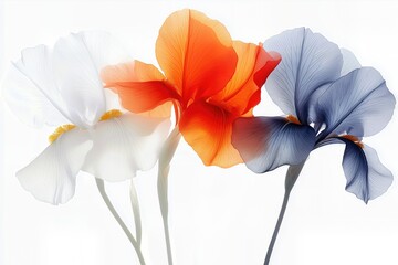 水彩のアイリス