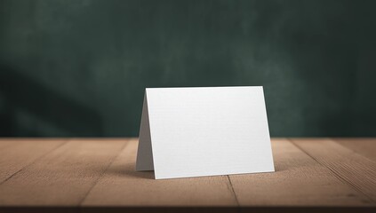 Mock up Menu frame on Table in Restaurant Cafe Shop