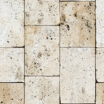 Seamless smooth horizontal motion of a textured stone wall with rectangular blocks. 1:1 Instagram Minimal texture loop.