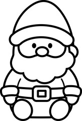 Sitting Cute Christmas Character