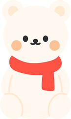 Sitting Cute Christmas Character