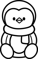 Sitting Cute Christmas Character