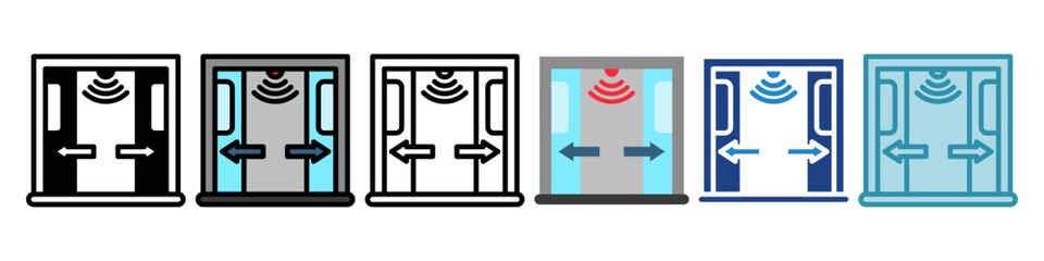 Door Sensor Mini Illustration Icon. Use For Modern Concept, Print, Ui, Ux Kit, Web And App Development. Vector Related To Technology, Smart Home And More