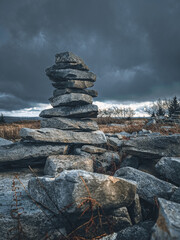 rocks on the mountain