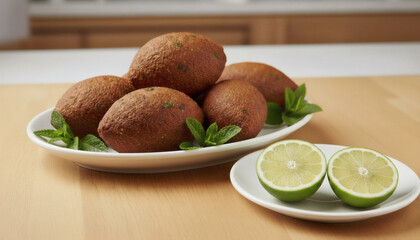 Portion of fried kibbeh