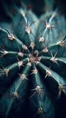 Close-up of a Blue Barrel Cactus