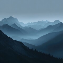 Fototapeta premium sunrise in the mountains