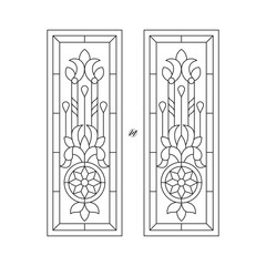 Window Inlay Art Glass design
