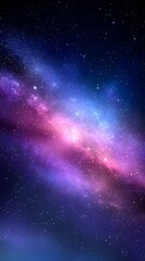 Obraz premium Vivid Colorful Galaxy Milky Way Stars Space Background for Astronomy and Science