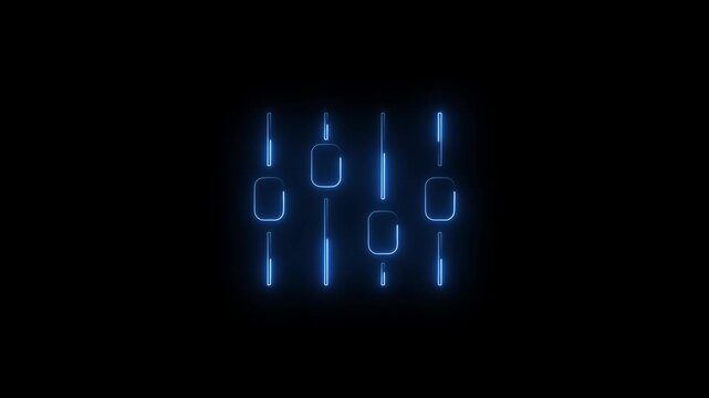 bright neon light monetization free icon animation representing digital earnings and technology concept