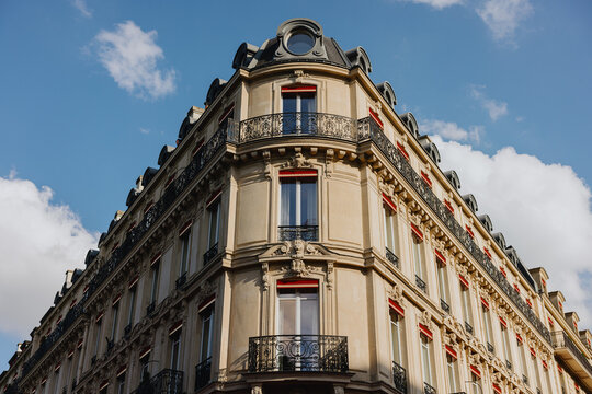  Elegant historic building with balconies