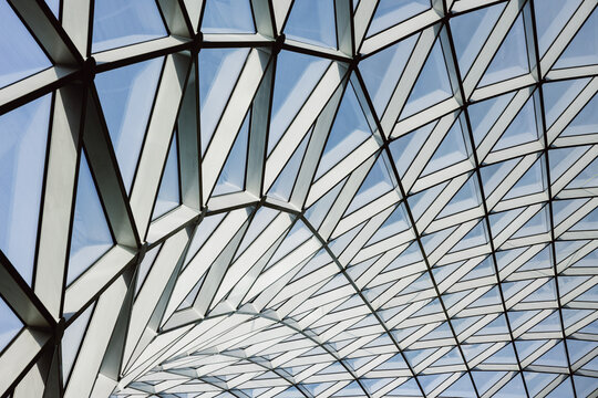 Modern Geometric Glass Roof Architecture