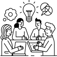 Team brainstorming new ideas