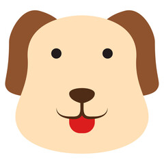 dog head illustration 