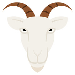 vector illustration of a goat