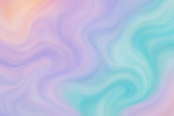 Soft pastel gradient waves in aqua and coral