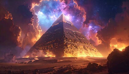 Pyramid in a cosmic desert