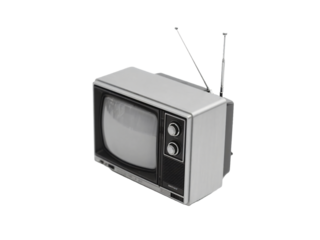 Retro CRT TV Transparent Background
