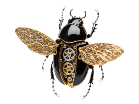 Mechanical Beetle Transparent Background