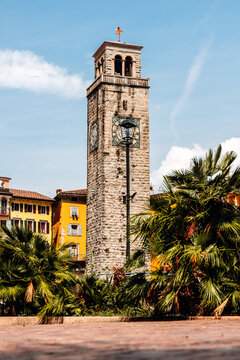 Torre Apponale Clock Tower in Riva del Garda