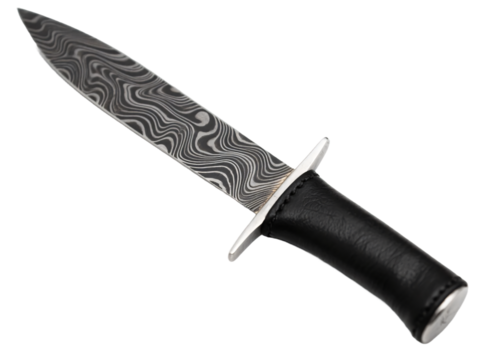 Damascus Steel Dagger Transparent Background