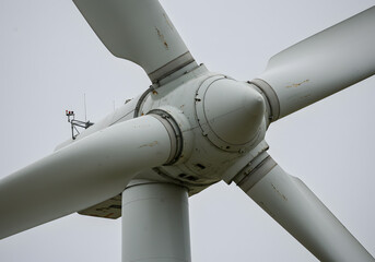 Wind turbine blade closeup