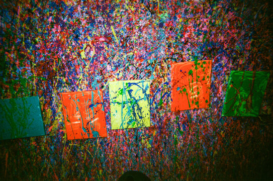 Colorful Art Featuring Bold Splatter Techniques