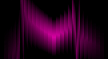 Abstract magenta light streaks on a dark black background
