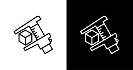 Precision  White Icon Set Design