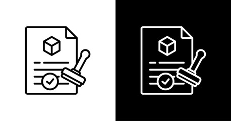 Quality Accreditation  White Icon Set Design