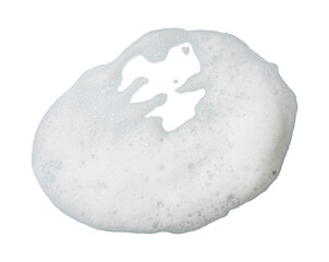 white foam hygiene isolated